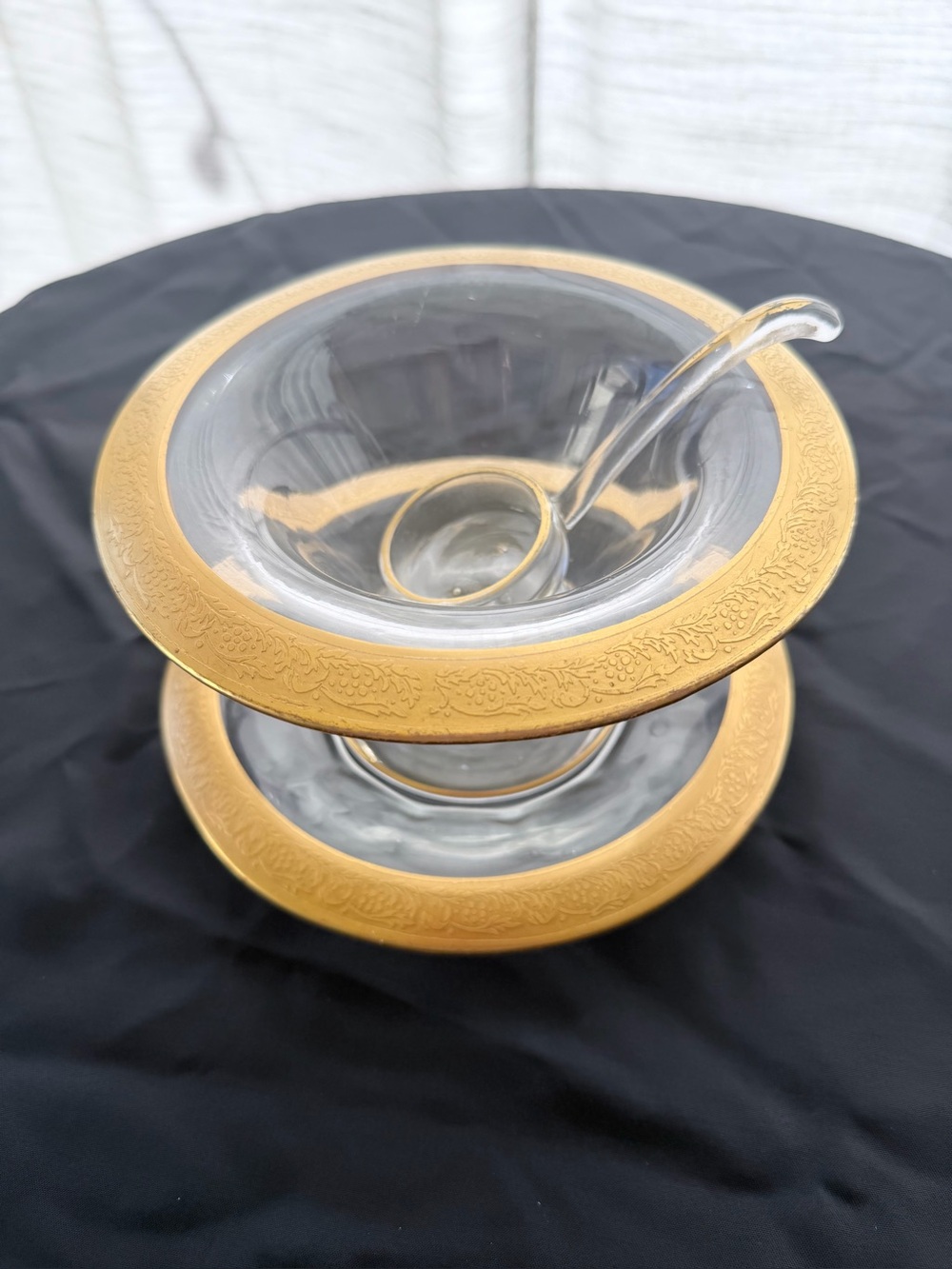 Vintage Tiffin-Franciscan (Gold Gilted) Mayo Compote